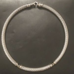 David Yurman Two Toned Cable Necklace